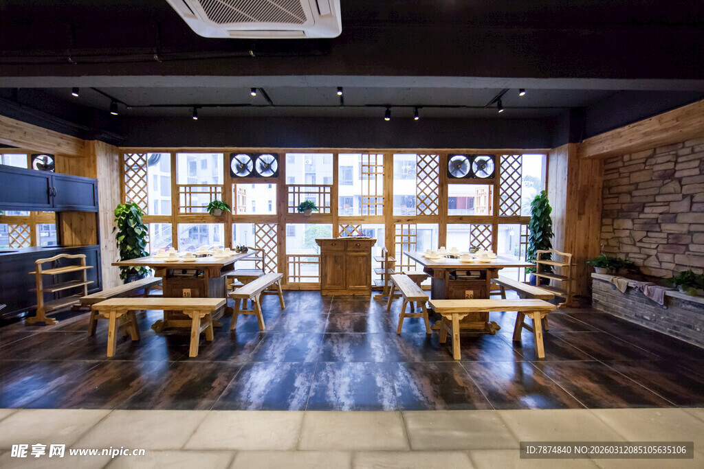 日式风格温馨餐厅室内景