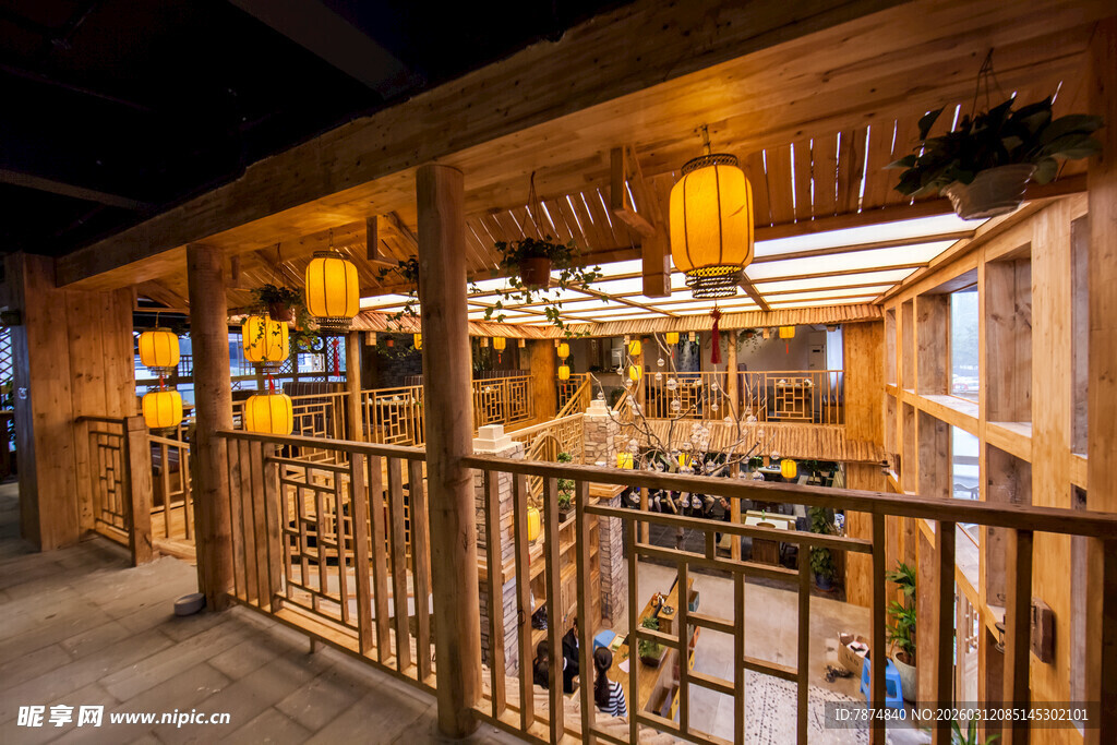 木质温馨室内休闲空间