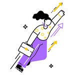 职场女性奋力前行