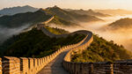 中国风长城山峦云雾