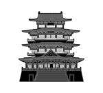 中式多层古建筑塔楼