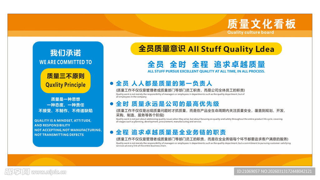 质量文化看板