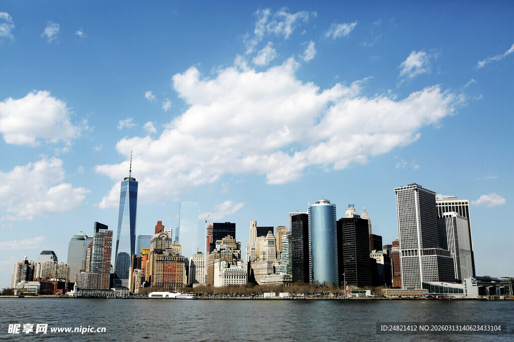 纽约城市天际线景观