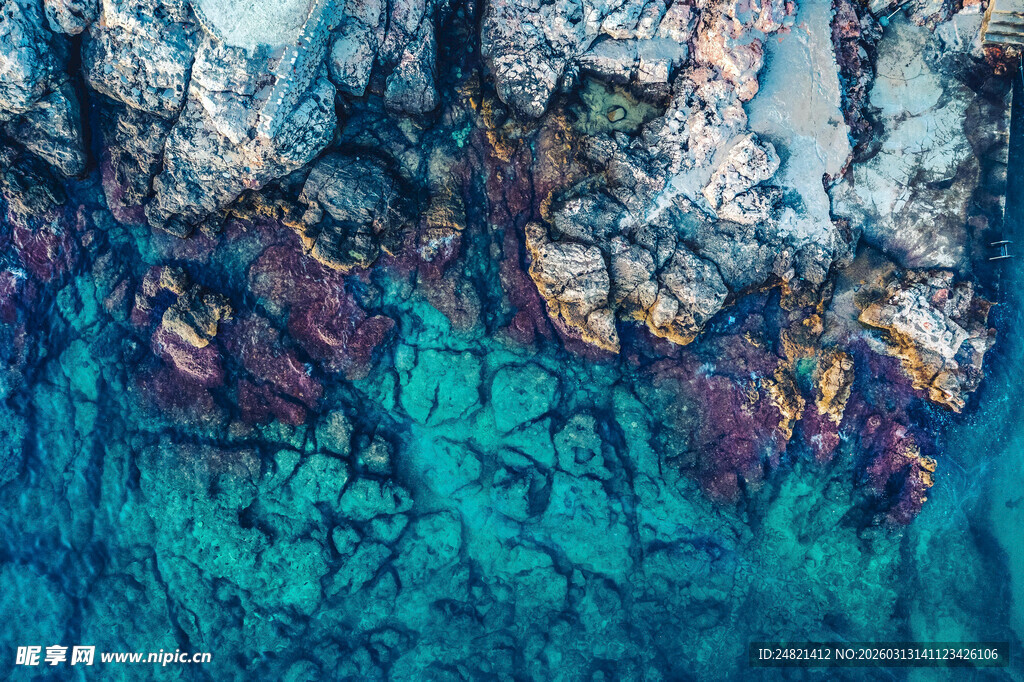 抽象蓝紫色纹理艺术图案