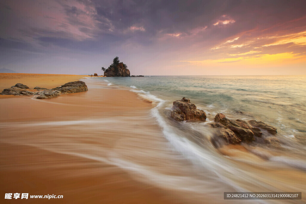 海边黄昏美景
