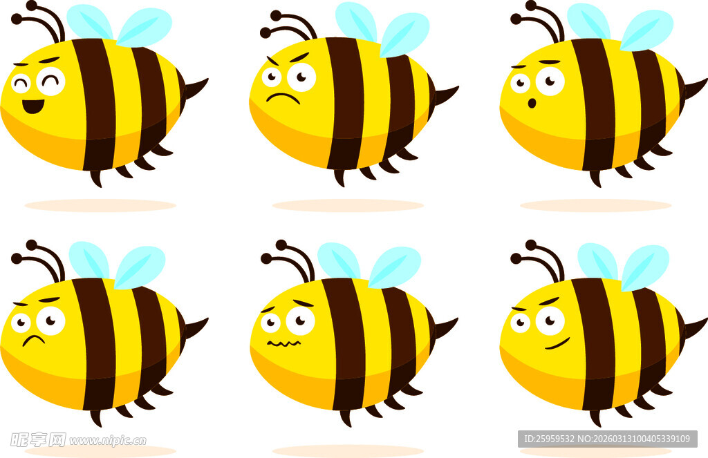 卡通蜜蜂图案