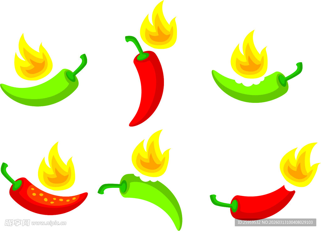辣椒火焰图案