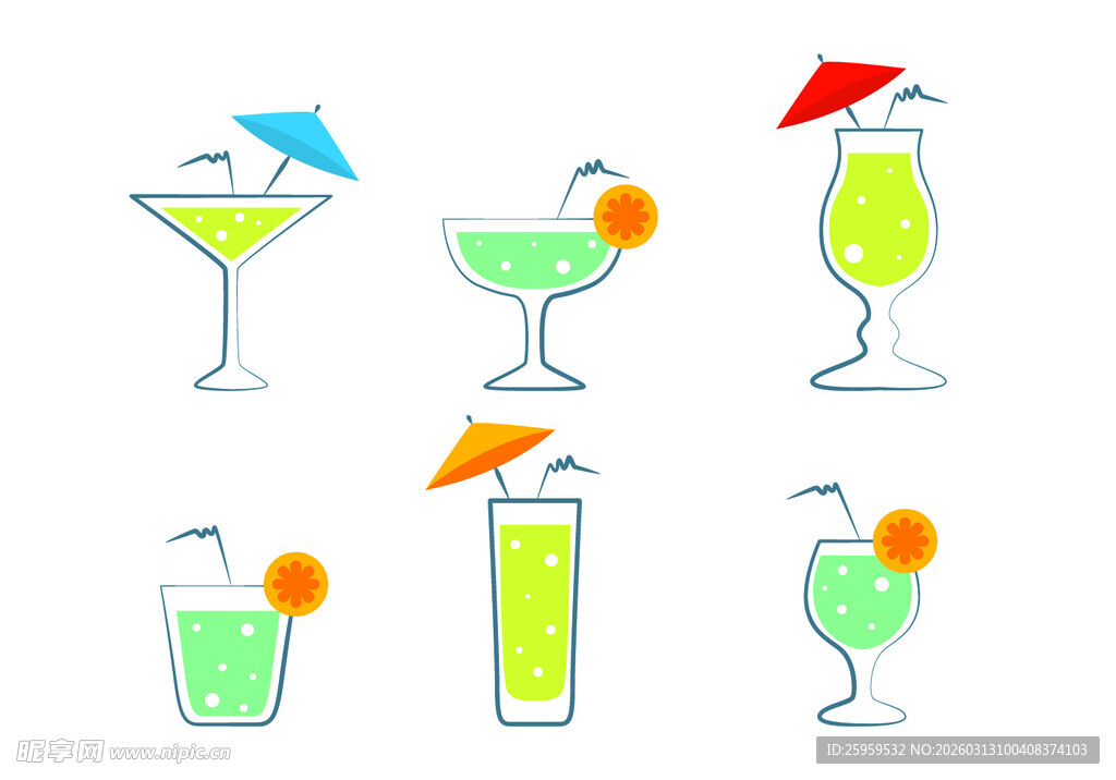 卡通饮品图案