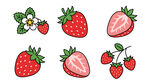 草莓图案