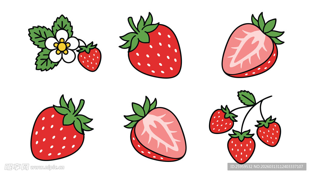 草莓图案