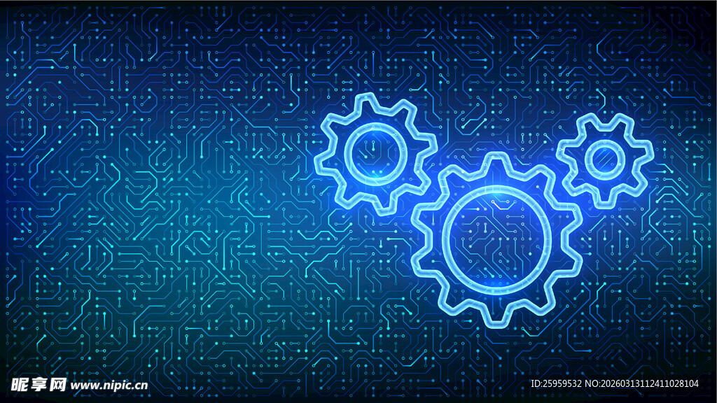 科技齿轮背景