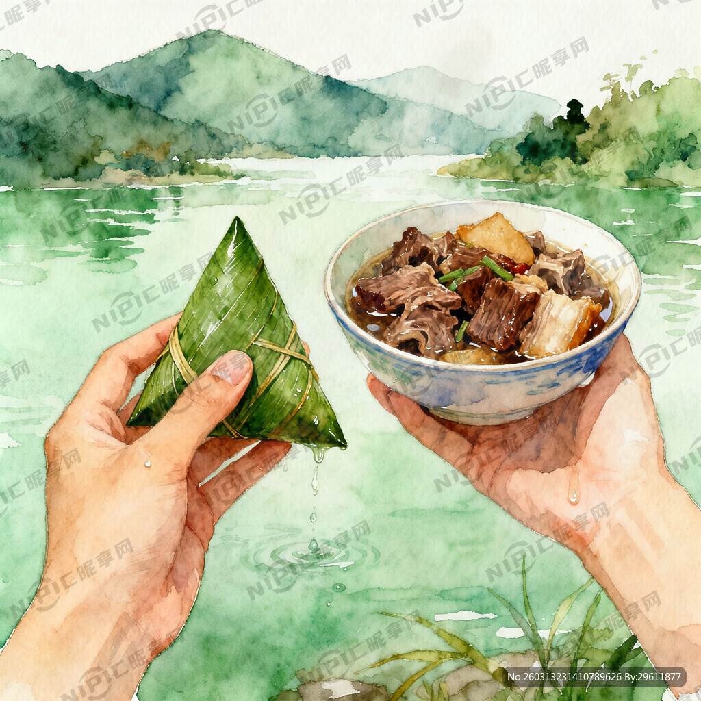 一叶粽香一碗牛杂有山有水一人手