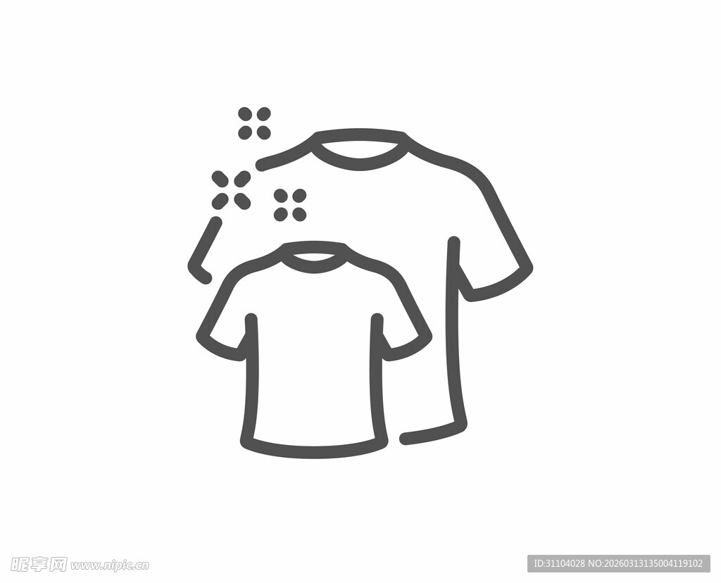 大小T恤图标设计