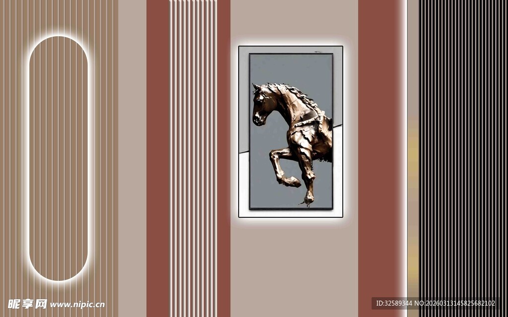 墙上抽象艺术摆件装饰