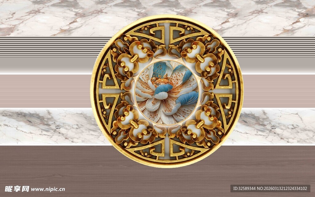 精美古典圆形装饰图案