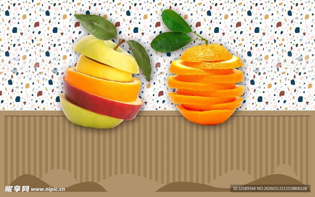 多彩切片水果创意展示