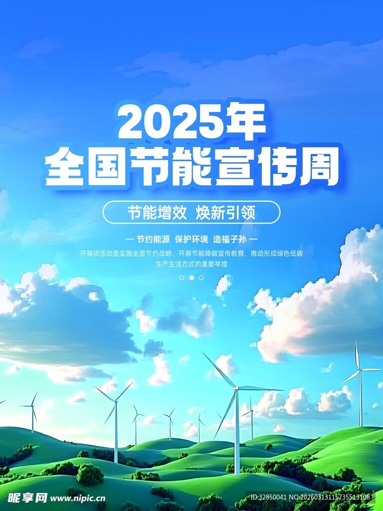 2025全国节能宣传周海报