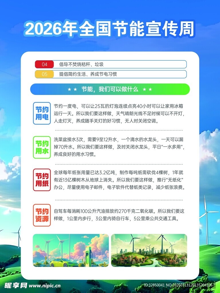 2026年全国节能宣传周海报