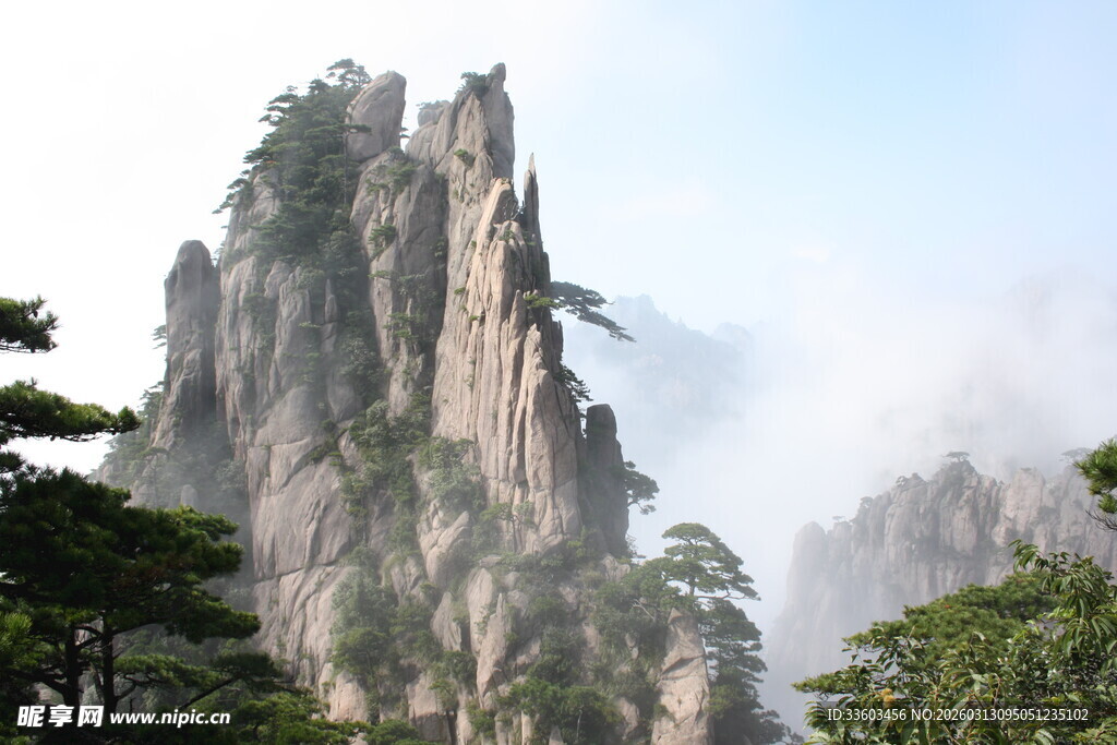 黄山奇峰美景