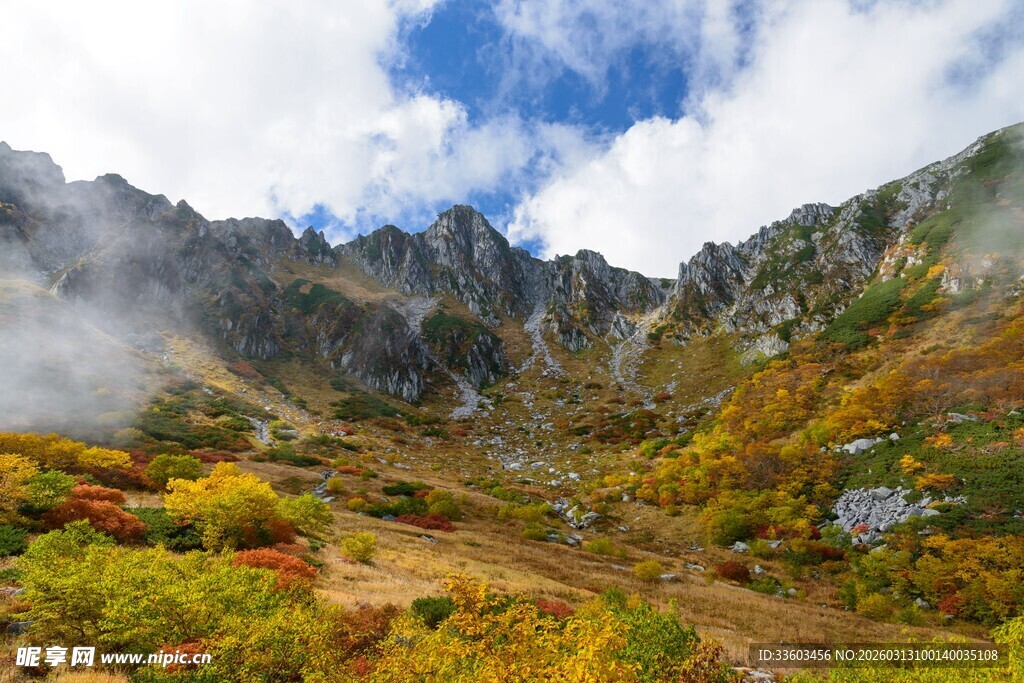 秋日山间美景