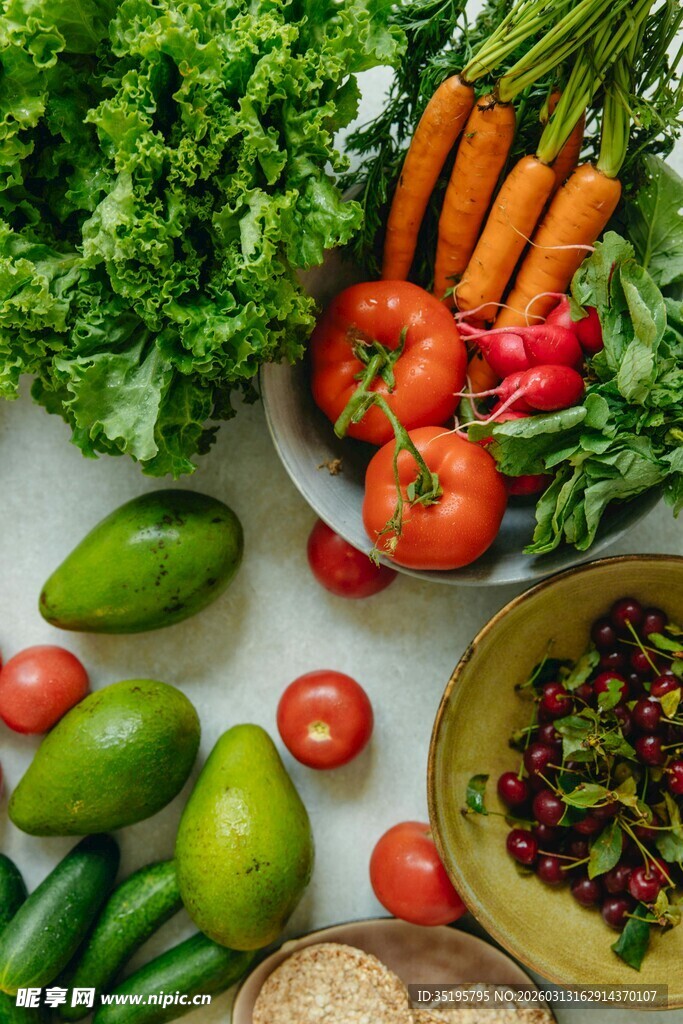 新鲜多样蔬菜大集合