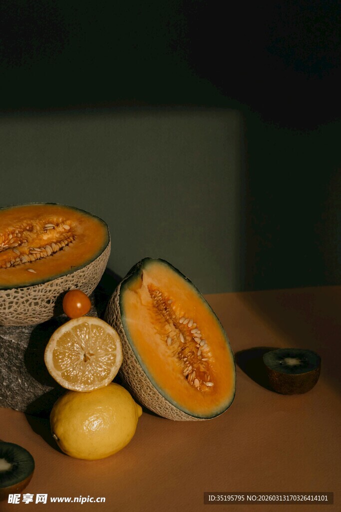 秋日瓜类静物展示