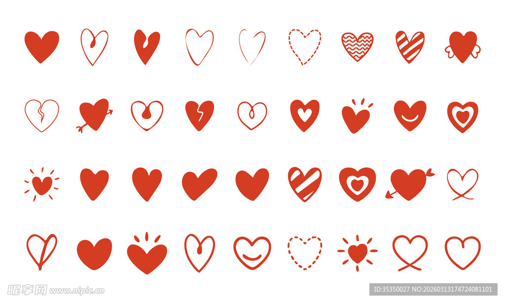 爱心图案素材