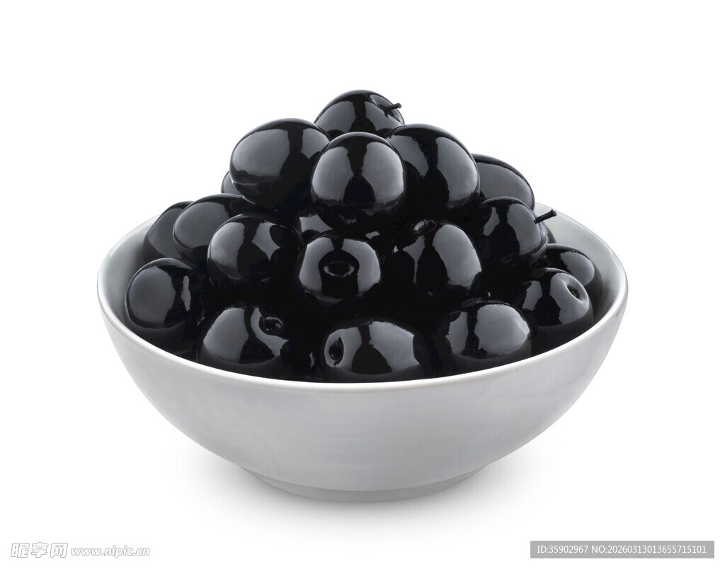 白碗中的蓝莓图片