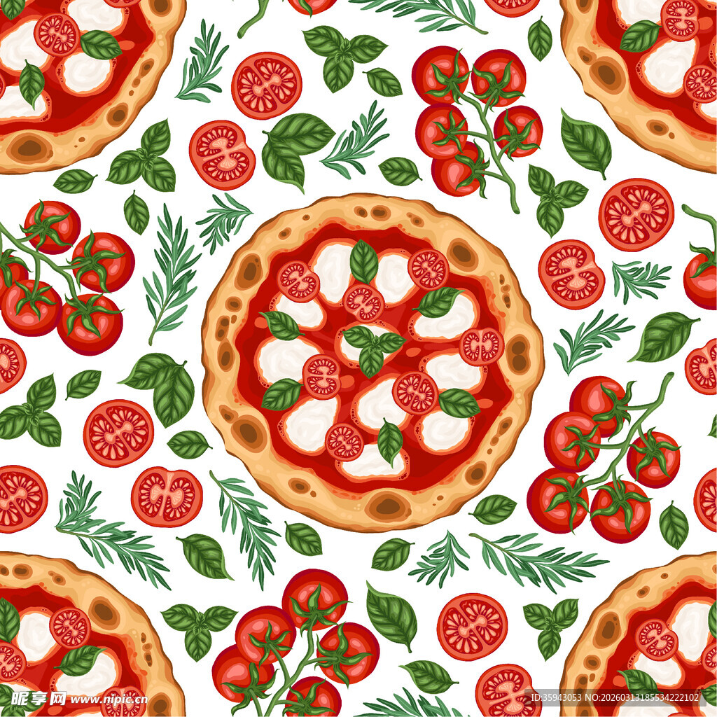 披萨图案