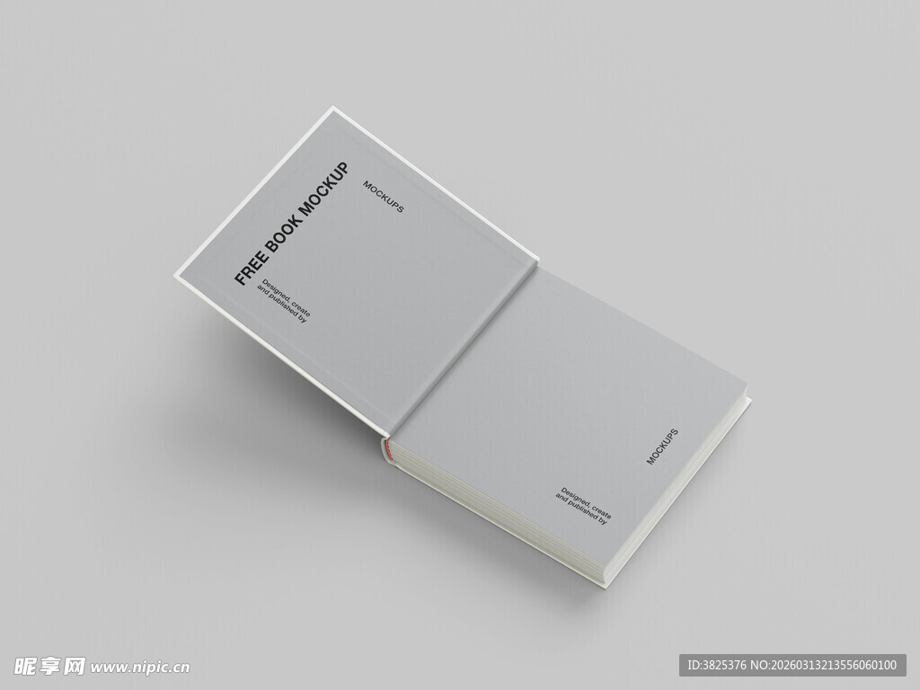 精装书扉页设计展示样机