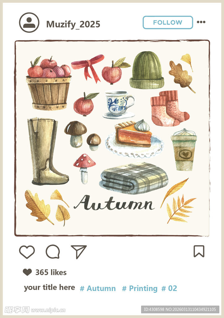 15款入秋季水彩画