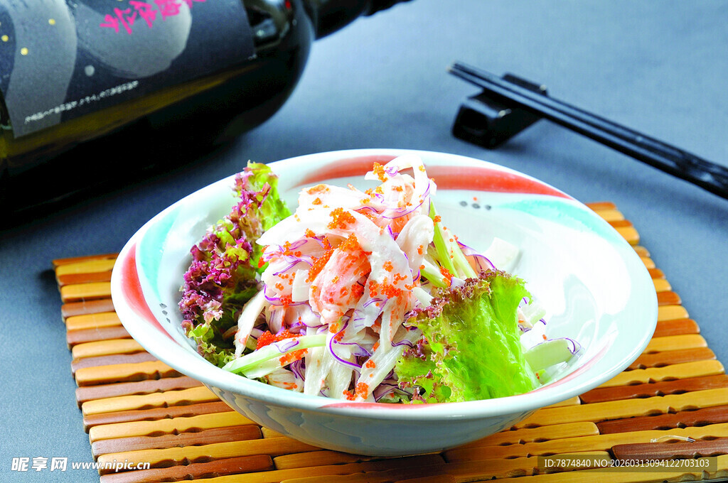 美味海鲜蔬菜沙拉