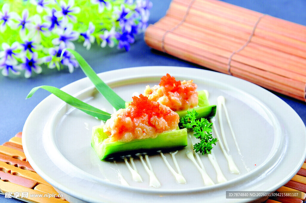 创意黄瓜串美食