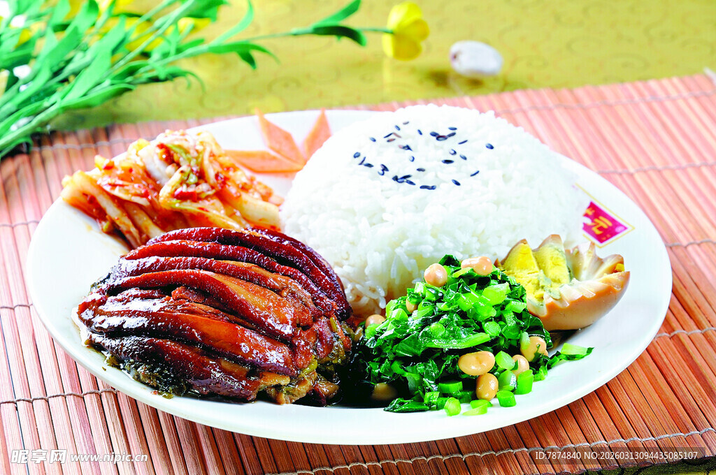 美味叉烧盖浇饭套餐