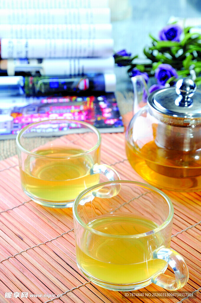 两杯清茶 惬意时光