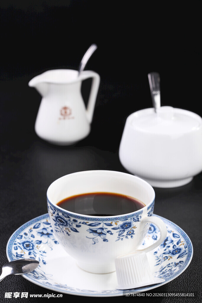 青花瓷咖啡杯具