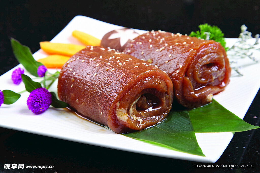 美味酱卤猪肘卷