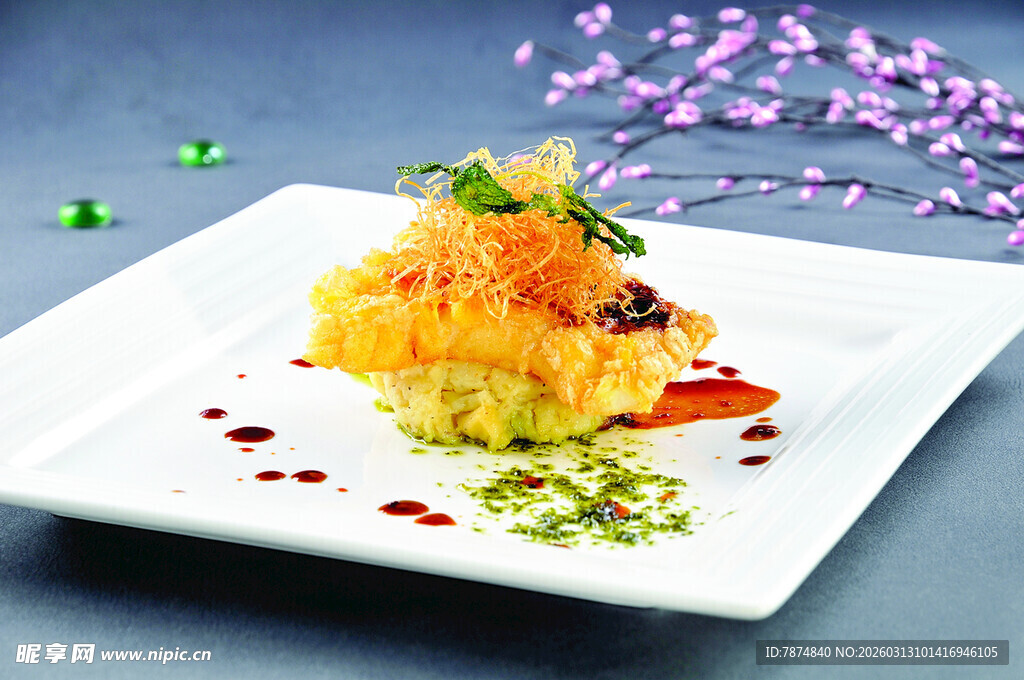 精致美味海鲜料理摆拍