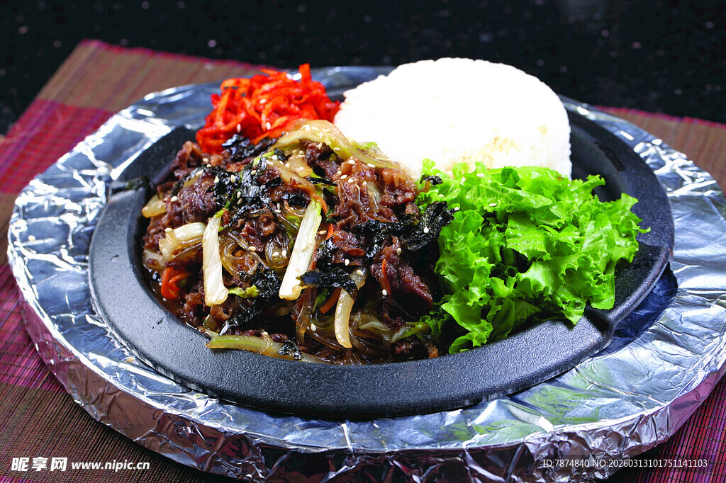 铁板牛肉盖饭