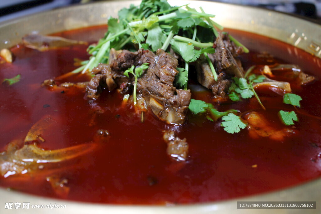 香辣牛肉火锅