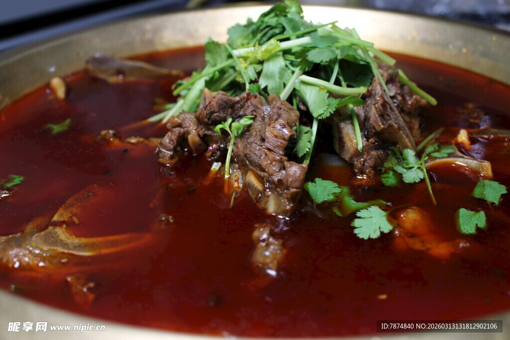 香辣牛肉火锅