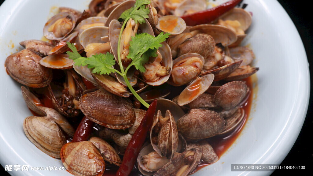 香辣美味炒花蛤