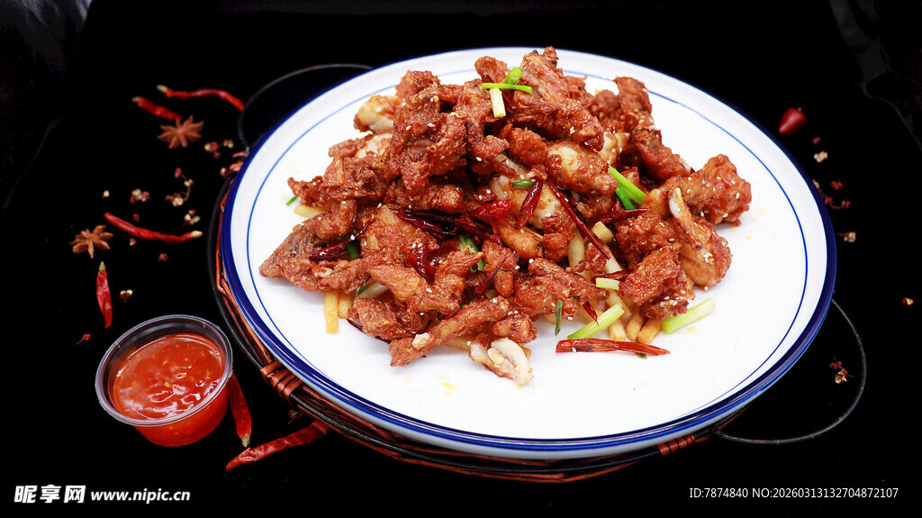 美味辣子鸡丁饭