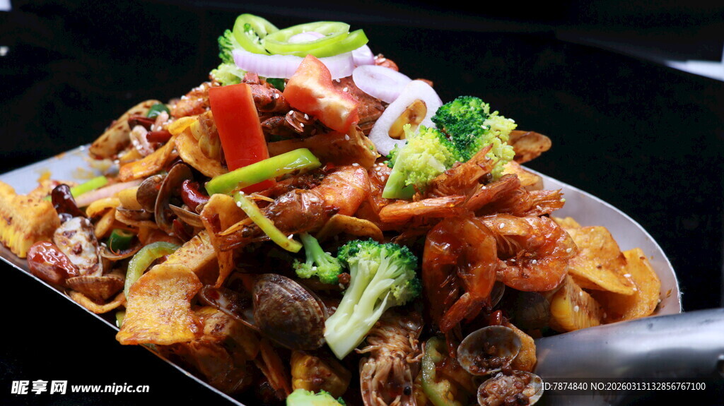 美味海鲜烧烤拼盘