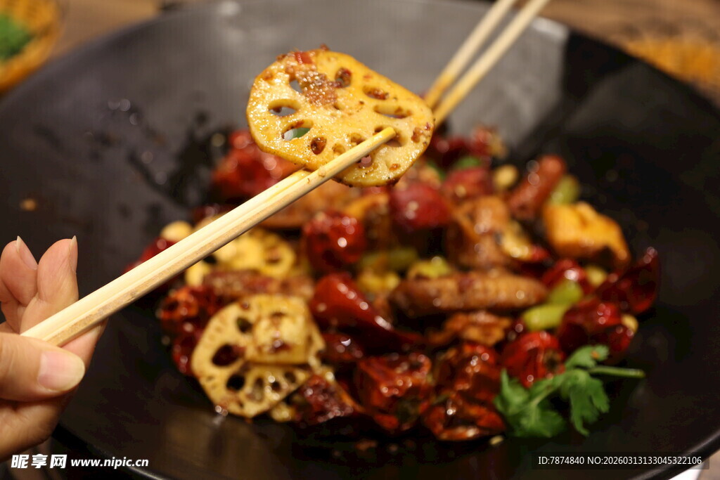 香辣诱人的麻辣香锅