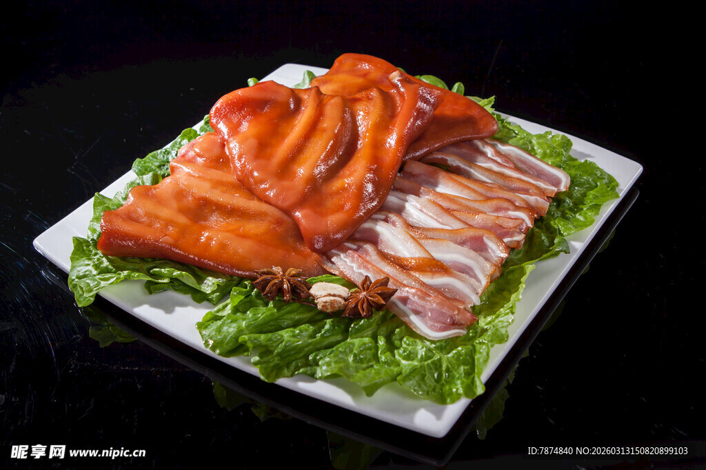 美味拼盘卤味与肉片