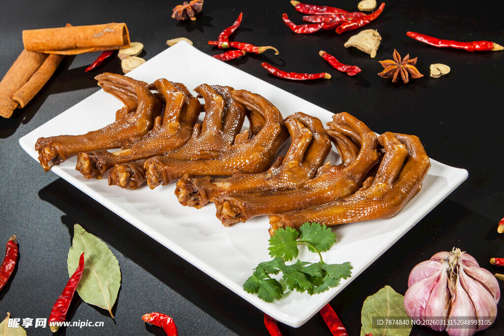 美味卤鸭掌 鲜香诱人