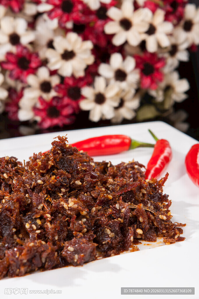 美味牛肉干 诱人色泽