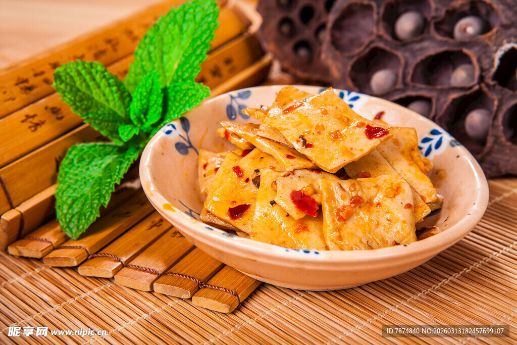 美味香辣豆干 清新相伴