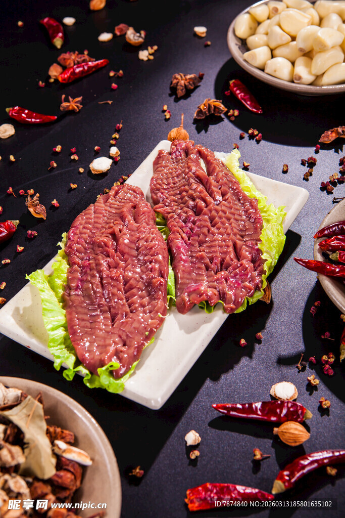 新鲜生牛肉片 美味食材